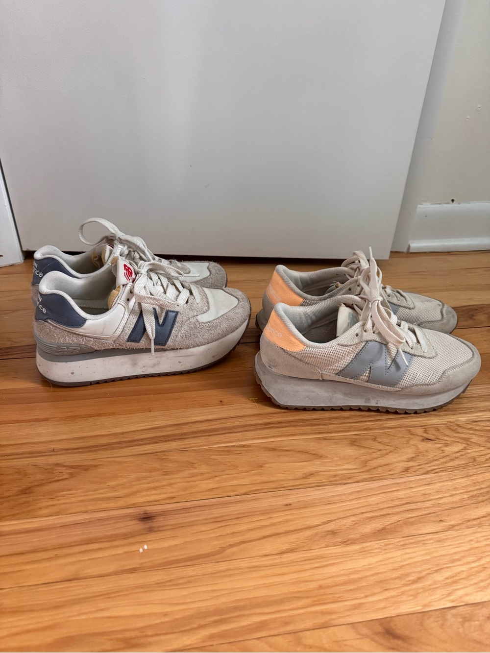 New Balance 574 Plus and 237 sneaker bundle